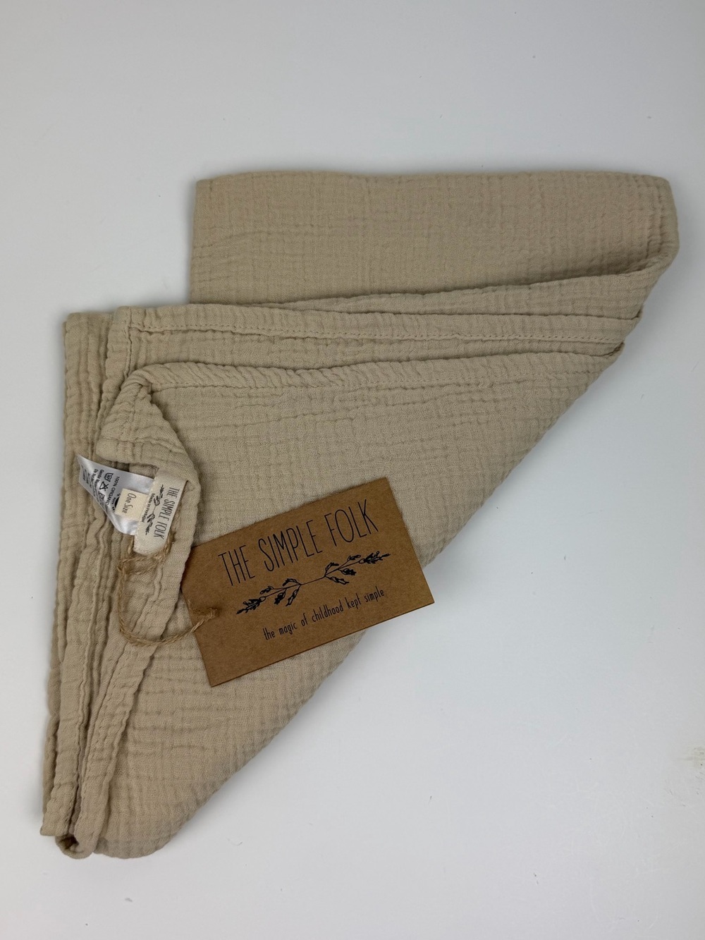 The Simple Folk | The Gauzy Lightweight Organic Muslin Cloth Ecru